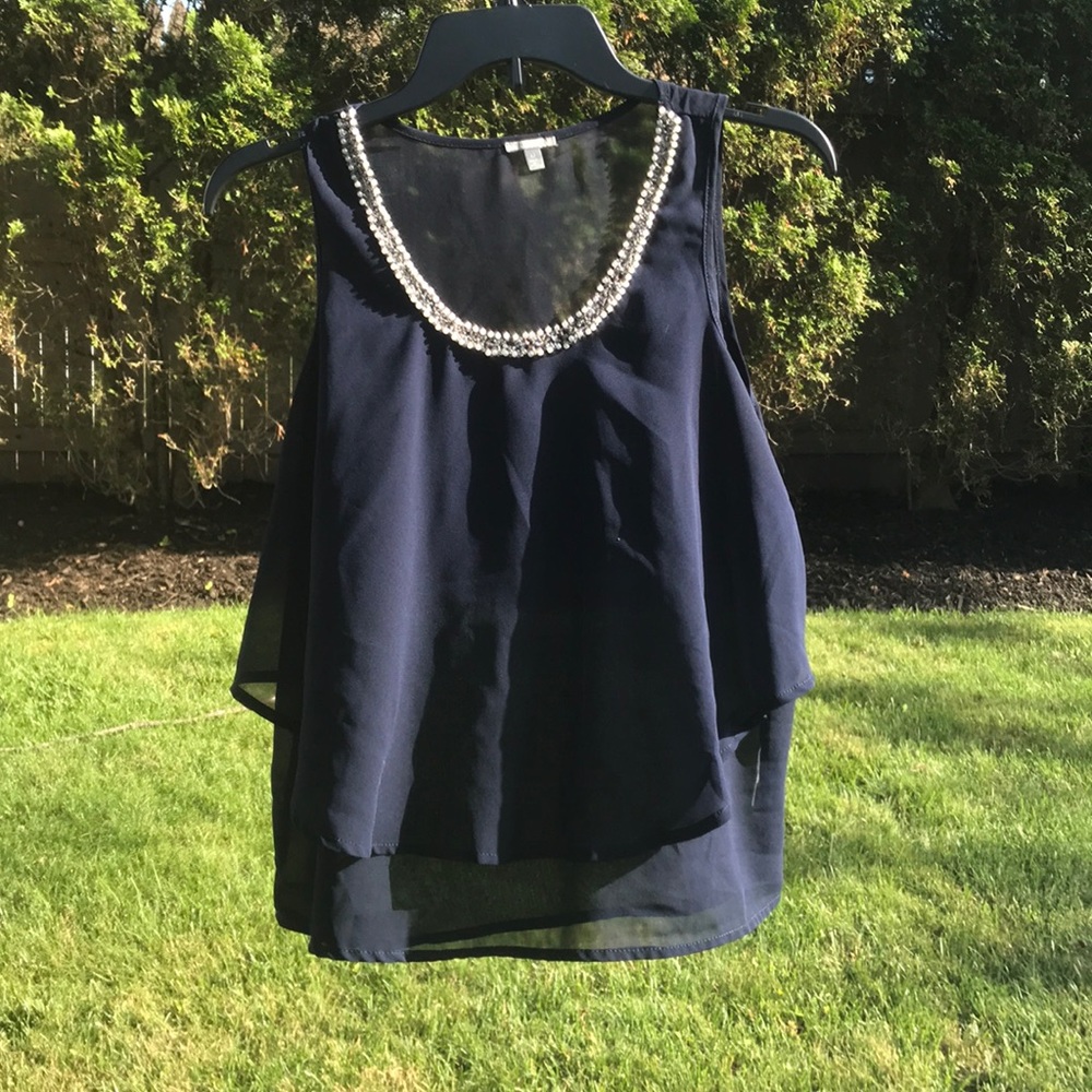 Dark blue tank top